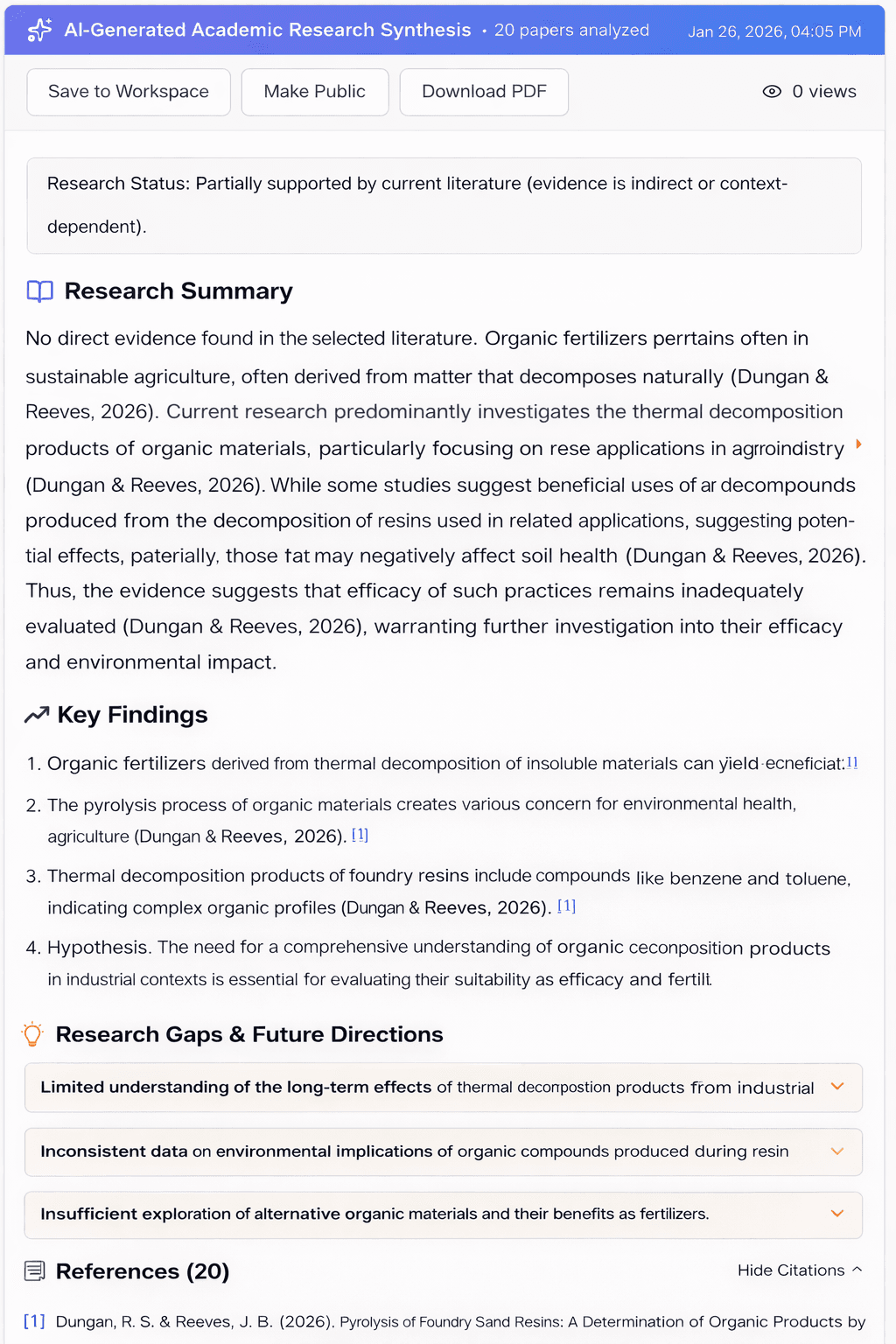 InnScience report-ready research workflow
