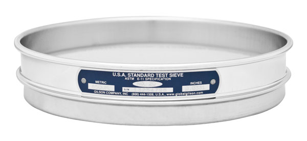 Tamiz de Suelo de 8" Acero Inoxidable, Norma ASTM E11 Nº 12 (1.7 mm) Marca Gilson Modelo V8SH # 12
