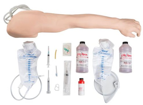 Brazo de entrenamiento para punción venosa e inyecciones para avanzados, de color blanco Nasco LF01121U