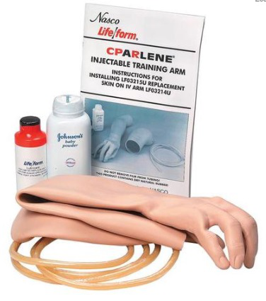 BRAZO PARA PRÁCTICAS INYECTABLE: PIEL Y KIT DE VENAS DE REPUESTO/NASCO LIFE/FORM LF03215U