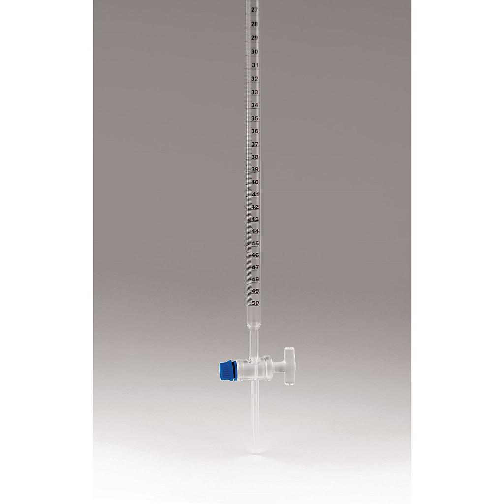BURETA DE VIDRIO LLAVE DE TEFLON X 50 ML - ISOLAB ALEMAN