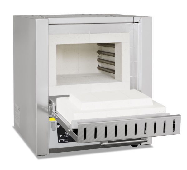 Hornos de mufla con aislamiento de ladrillo y puerta abatible Tmax. 1300°C con Chimenea de salida con ventilador /NABERTHERM / L 9/13 (L 9/13/B410 - 631000812)