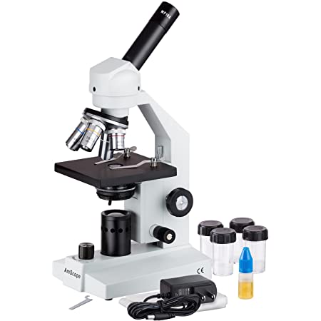 Microscopio compuesto LED inalámbrico 40x-2500x, Amscope  M500-LED