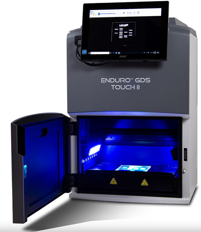 SISTEMA DE DOCUMENTACIÓN DE GEL, LABNET INTERNATIONAL ENDURO GDS TOUCH II, MODELO LABNET INTERNACIONAL GDST2-1365