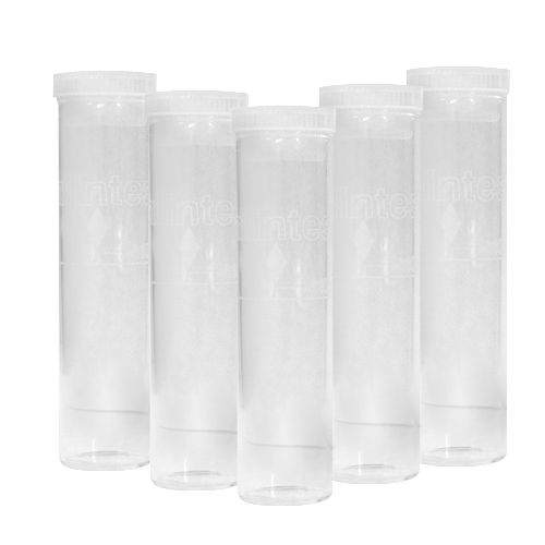 Tubos de ensayo de vidrio redondos con tapa, 10 ml, paquete de 5 para YSI9500, YPT595