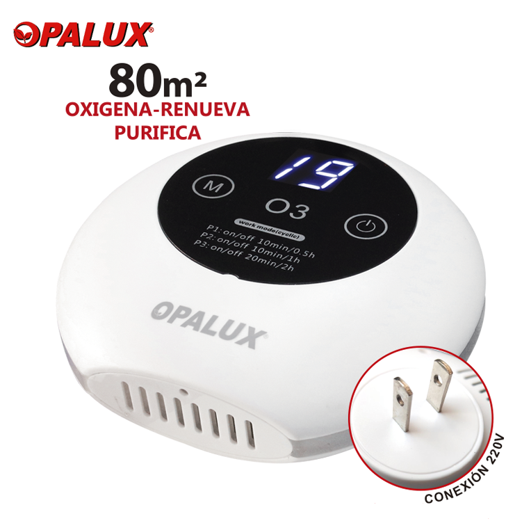 Purificador de aire de ozono 80m Opalux
