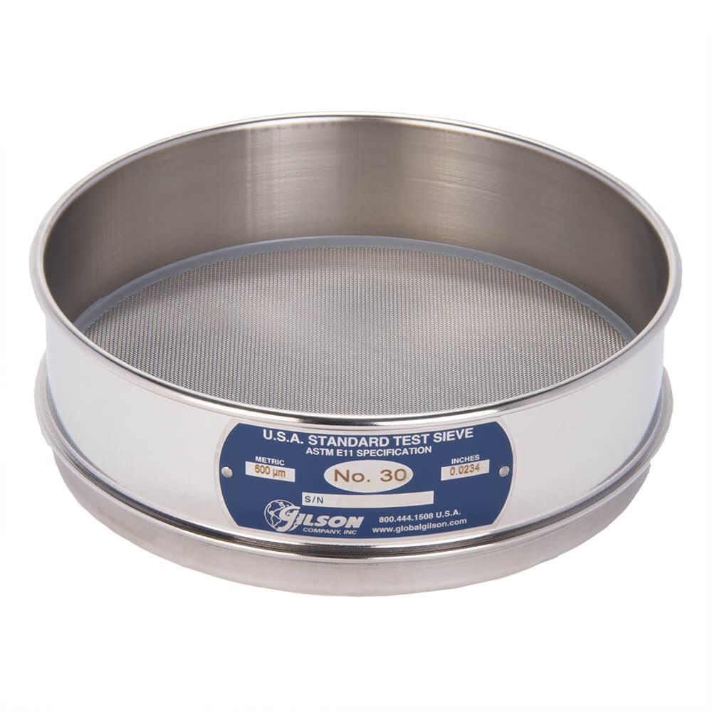 Tamiz de 8" Acero inoxidable altura completa N 35 (500µm) Gilson V8SF #35