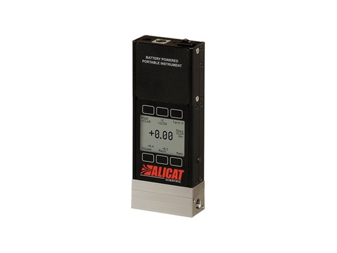 Medidor de Flujo másico de 50 cm cúbicos /minuto para gas Argón Alicat Scientific M-50SCCM-D-MODBUS-485 / 5M GAS: Argon