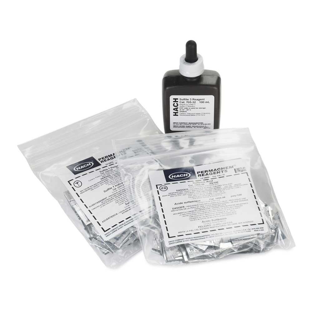 Conjunto de reactivos de sulfito para el kit SU-5 Hach 2440000