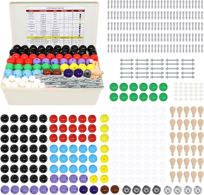 Kit de modelo molecular, 419 piezas de química molecular RELIANCER TG17019-B